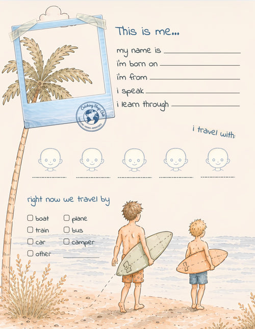 Inside page of the Little World Explorer Friendship Book